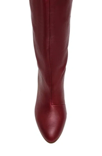 Steve Madden Rizk Knee High Boot In Burgundy
