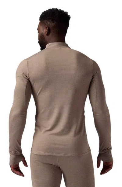 Backcountry Pines Microgrid Ultra-lt Baselayer 1/4-zip Top In Multi