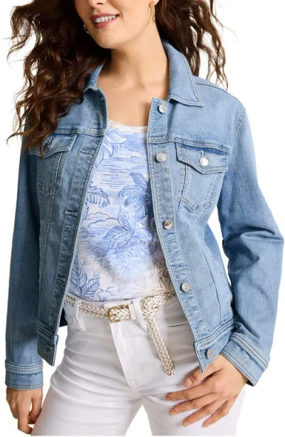 Tommy Bahama Classic Denim Trucker Jacket In Blue