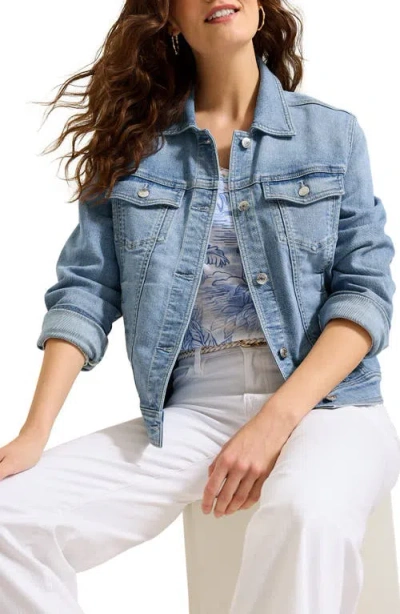 Tommy Bahama Classic Denim Trucker Jacket In Blue