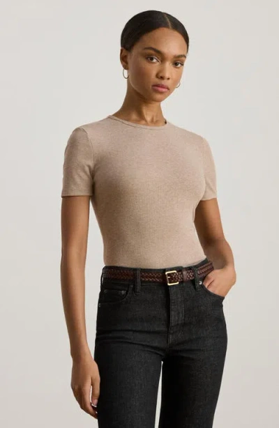 Ralph Lauren Women's Stretch Cotton Crewneck Tee In Brown