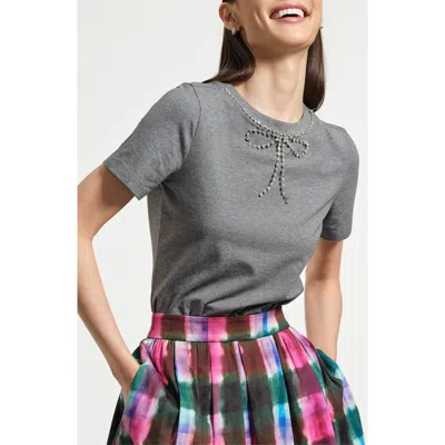 Isaac Mizrahi New York Crystal Embellished In Gray