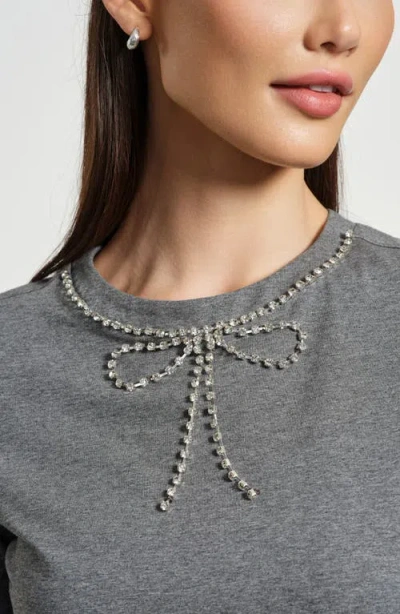 Isaac Mizrahi New York Crystal Embellished In Gray