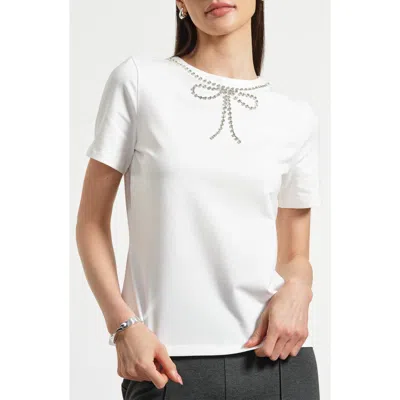 Isaac Mizrahi New York Crystal Embellished In White