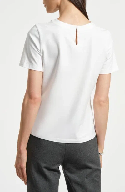 Isaac Mizrahi New York Crystal Embellished In White