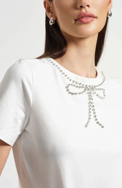 Isaac Mizrahi New York Crystal Embellished In White