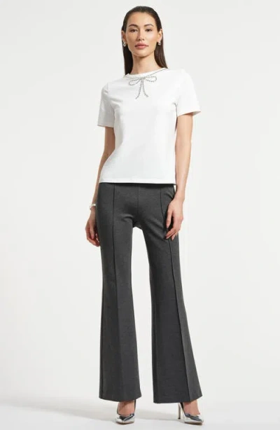 Isaac Mizrahi New York Crystal Embellished In White