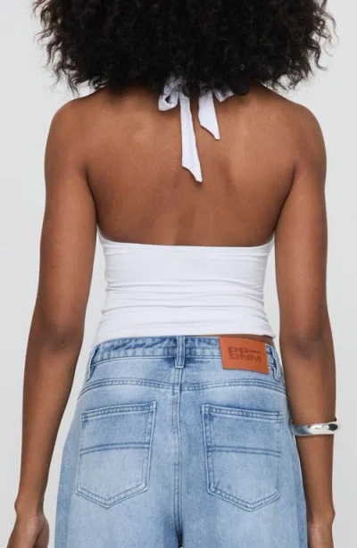 Princess Polly Chilli Asymmetric Halter Top In White