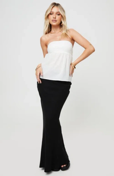 Princess Polly Rhonda Strapless Smocked Top In White