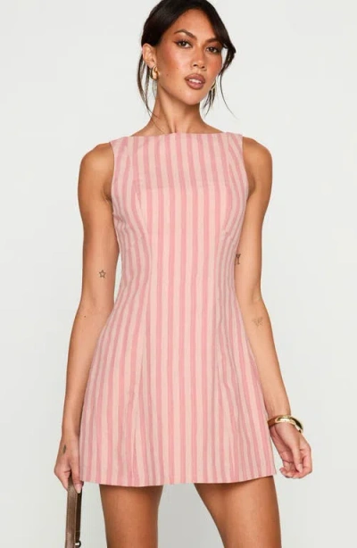 Princess Polly Auggie Sleeveless Minidress In Pink