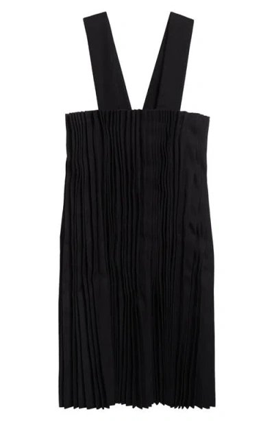 Comme Des Garçons Pleated Dress In Black