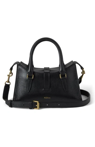 Mulberry Small Roxanne High Shine Leather Crossbody Bag In Black