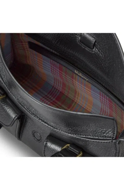 Mulberry Small Roxanne High Shine Leather Crossbody Bag In Black