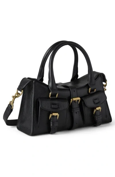 Mulberry Small Roxanne High Shine Leather Crossbody Bag In Black