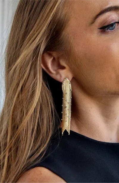 Baublebar Elektra Fringe Earrings In Gold