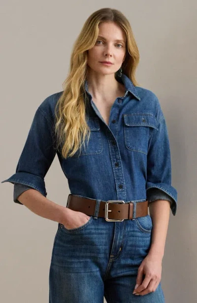 Ralph Lauren Women's Denim Shirt In Blue