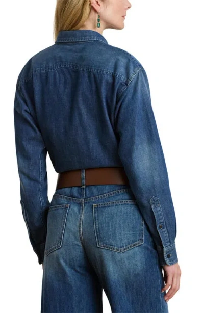 Ralph Lauren Women's Denim Shirt In Blue