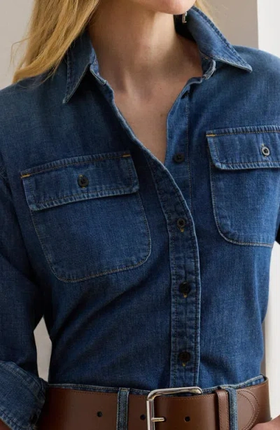Ralph Lauren Women's Denim Shirt In Blue