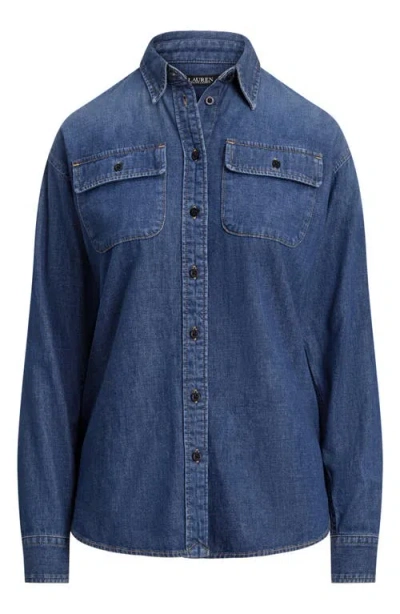 Ralph Lauren Women's Denim Shirt In Blue