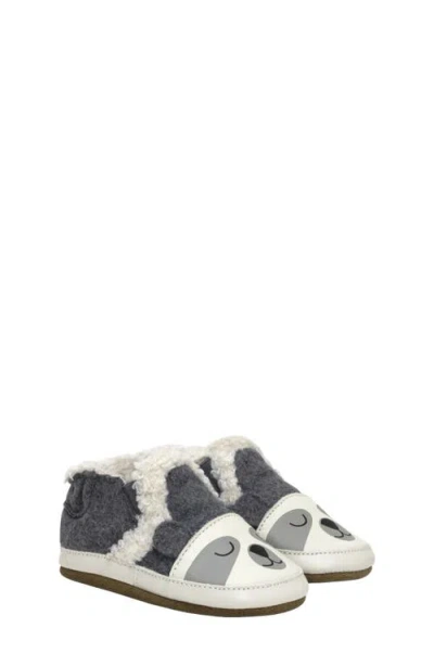 Robeez ® Sweet Panda Wool Crib Shoe In Animal Print