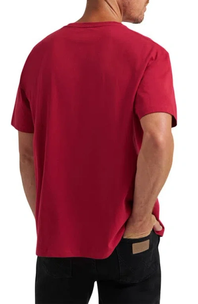 Wrangler X Coors® Embroidered Logo T-shirt In Red