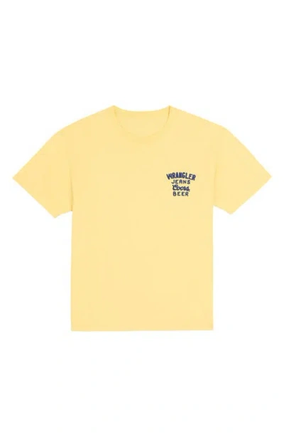 Wrangler X Coors® Embroidered Logo T-shirt In Yellow
