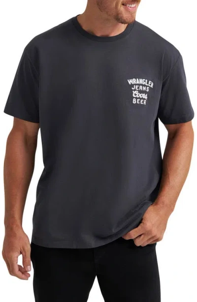 Wrangler X Coors Logo T-shirt In Black