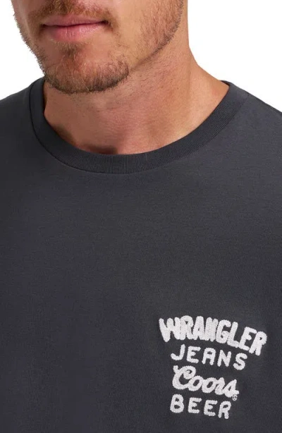 Wrangler X Coors Logo T-shirt In Black