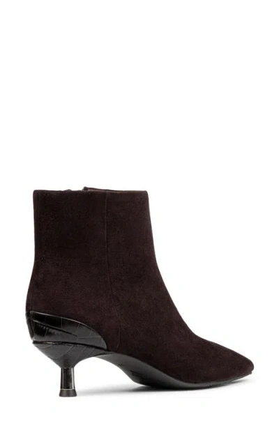 Donald Pliner Kitten Heel Pointed Toe Bootie In Brown