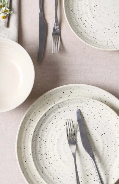 Stone Lain Dua Stoneware 12-piece Dinnerware Set In White