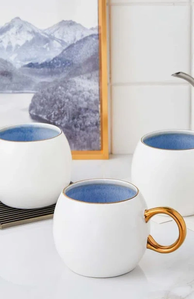 Stone Lain Josephine Porcelain 4-piece Mug Set In White