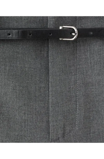 Mango Women's Belt Straight-fit Pants In Gray