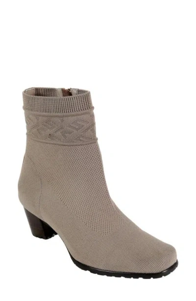 David Tate Kalista Water Resistant Knit Bootie In Gray