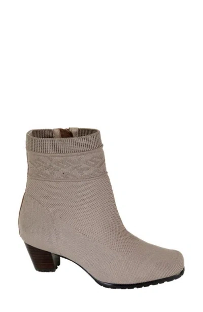 David Tate Kalista Water Resistant Knit Bootie In Gray