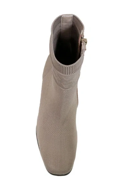 David Tate Kalista Water Resistant Knit Bootie In Gray