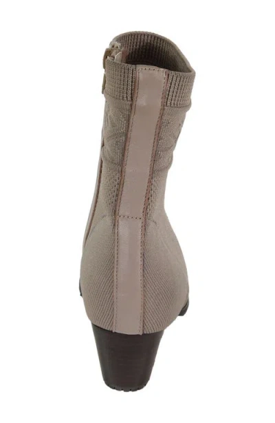 David Tate Kalista Water Resistant Knit Bootie In Gray