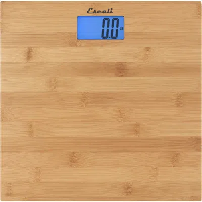 Escali Bamboo Bathroom Scale In Brown