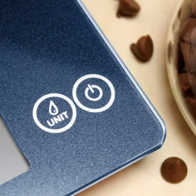 Escali Arti Glass Digital Scale In Blue