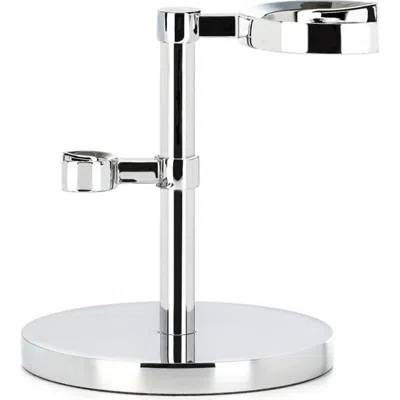 Mühle Hexagon Chrome Shaving Brush & Razor Stand In Silver