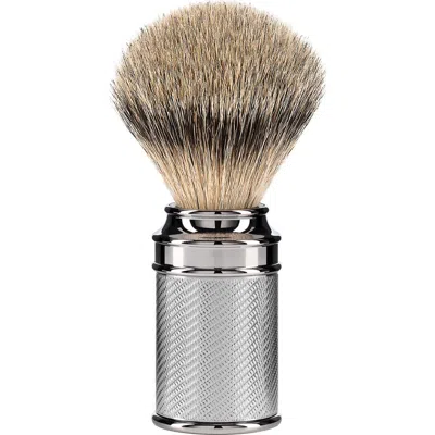 Mühle Traditional Chrome Silvertip Badger Shaving Brush In Silver