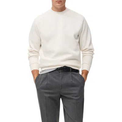 Mango Men's Regular-fit Cotton Sweatshirt In White