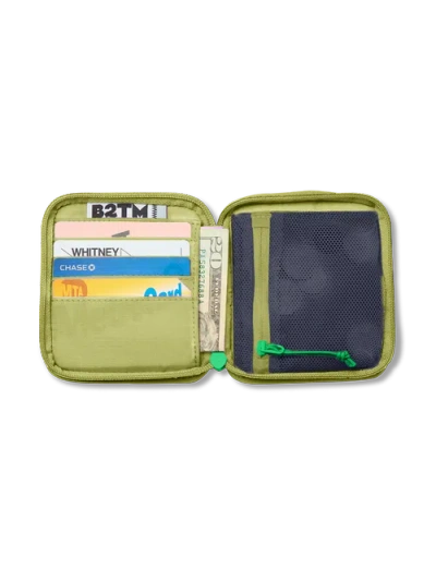 Baboon To The Moon Zip Wallet In Gray