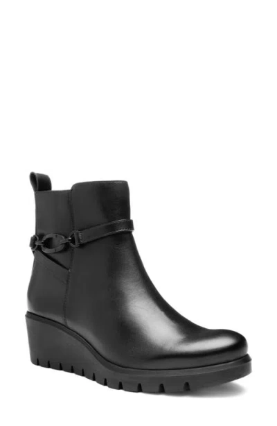 Ara Carnation Platform Wedge Bootie In Animal Print