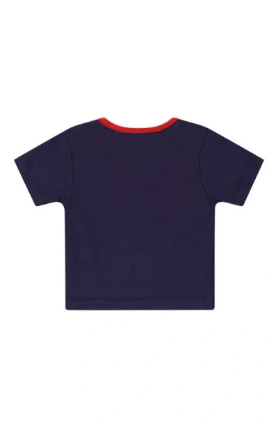 Lilly + Sid Organic Cotton Car Print Top And Romper Set In Multi