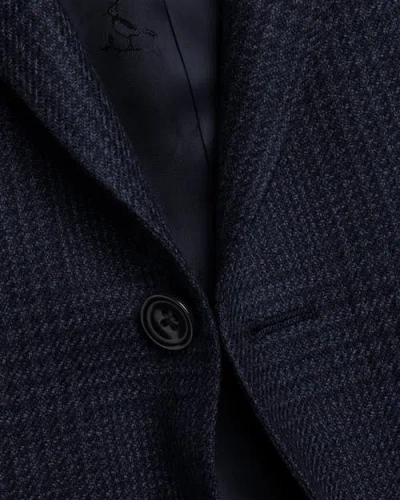 Charles Tyrwhitt Wool Twill Silk Jacket In Blue