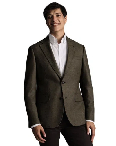 Charles Tyrwhitt Wool Texture Slim Fit Jacket In Gray
