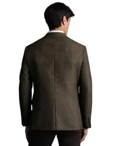 Charles Tyrwhitt Wool Texture Slim Fit Jacket In Gray