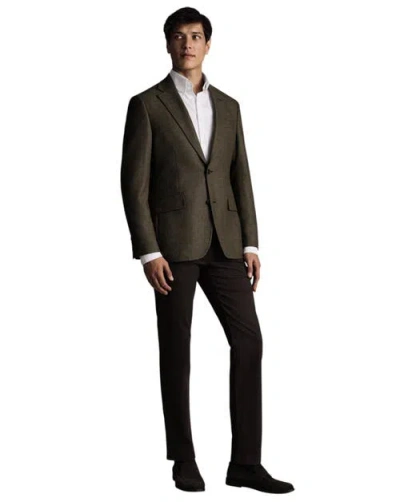 Charles Tyrwhitt Wool Texture Slim Fit Jacket In Gray