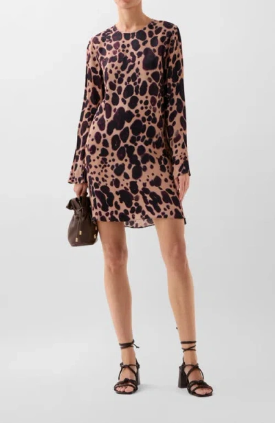 Scalpers Paleleo Print Short Dress In Multi