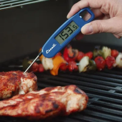 Escali Compact Folding Digital Thermometer In Blue